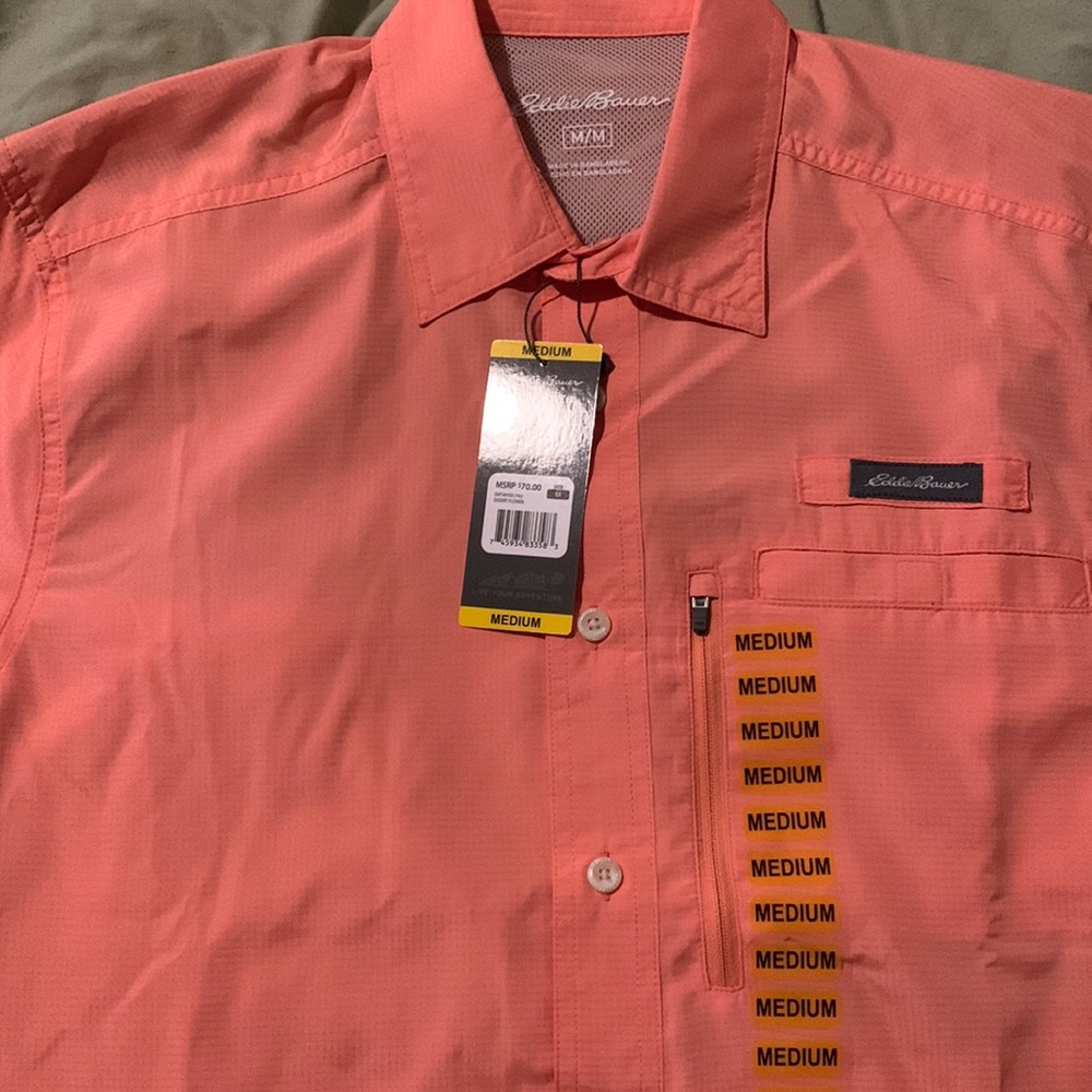 Eddie Bauer men’s button down shirt sleeve shirt